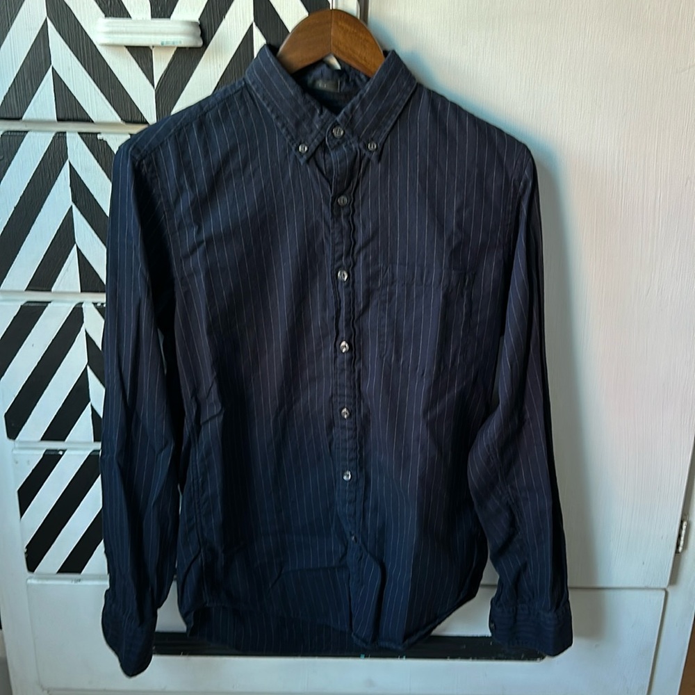 J. Crew long sleeved button down - pin stripe